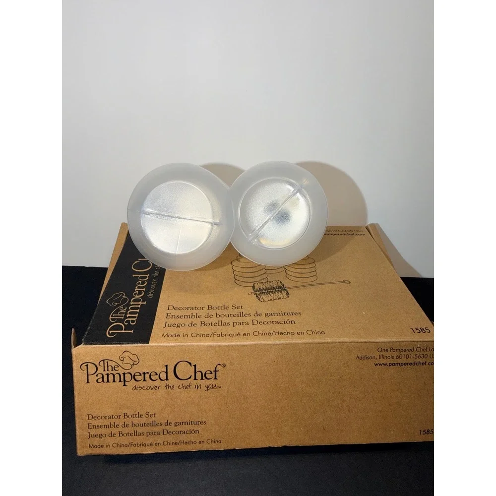 Pampered Chef Decorator Bottles 1585 Icing Piping Accordion Bottles Tips